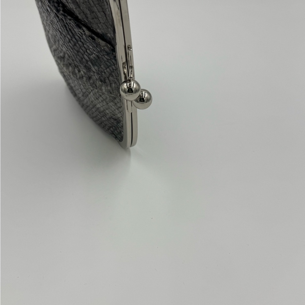 Coach Snakeskin KISSLOCK Clutch with Leather Wristlet & Hang Tag - Picture 8 of 12